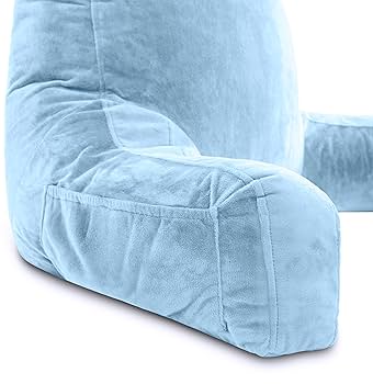 Husband Pillow XXL プレミアム低反発 クッション ブルー Amazon.com: Husband Pillow XXL – Reading Pillow Bed Chair